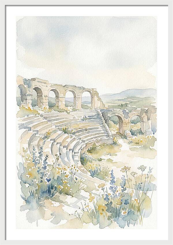 Amphitheater Ruins Embraced By Nature
