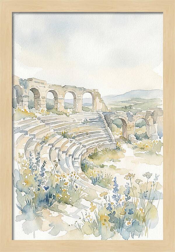 Amphitheater Ruins Embraced By Nature