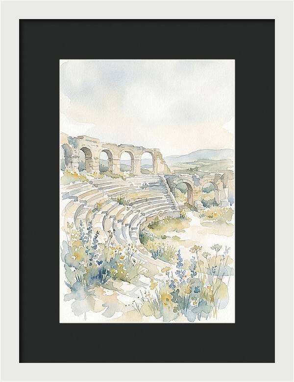 Amphitheater Ruins Embraced By Nature