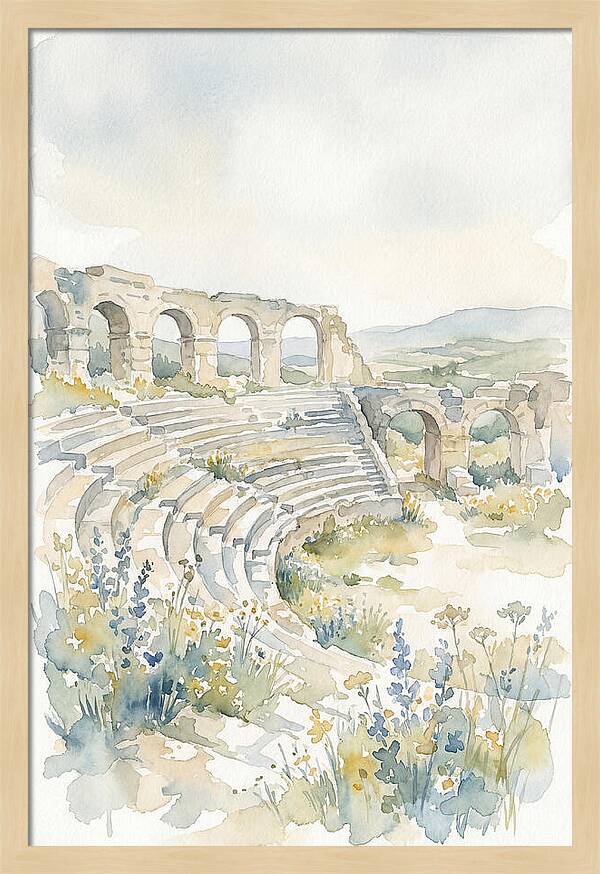 Amphitheater Ruins Embraced By Nature