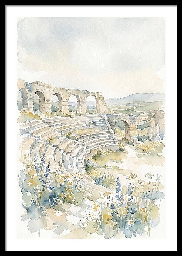 Amphitheater Ruins Embraced By Nature
