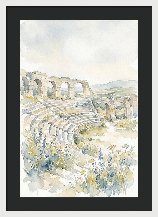 Amphitheater Ruins Embraced By Nature