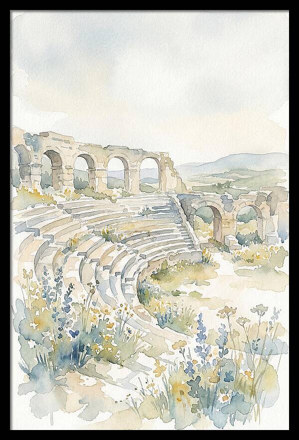 Amphitheater Ruins Embraced By Nature
