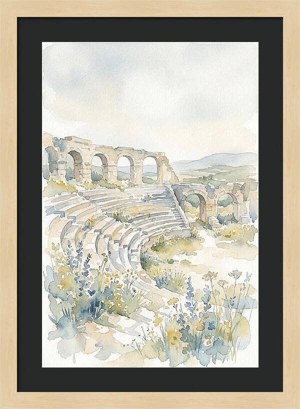 Amphitheater Ruins Embraced By Nature