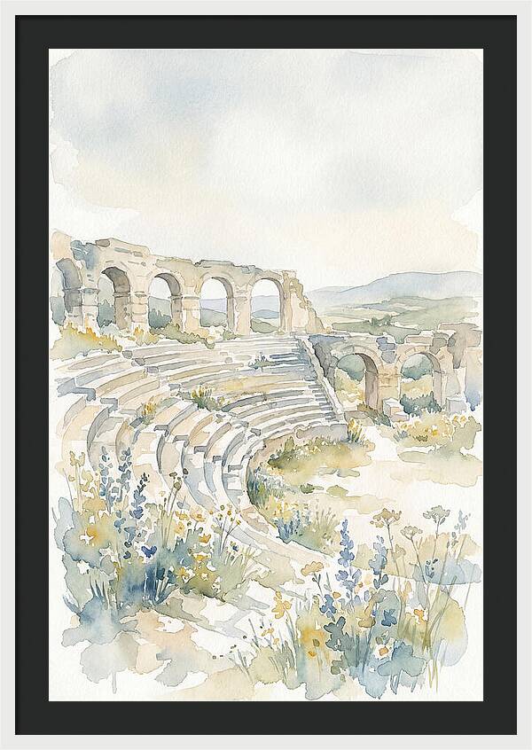 Amphitheater Ruins Embraced By Nature