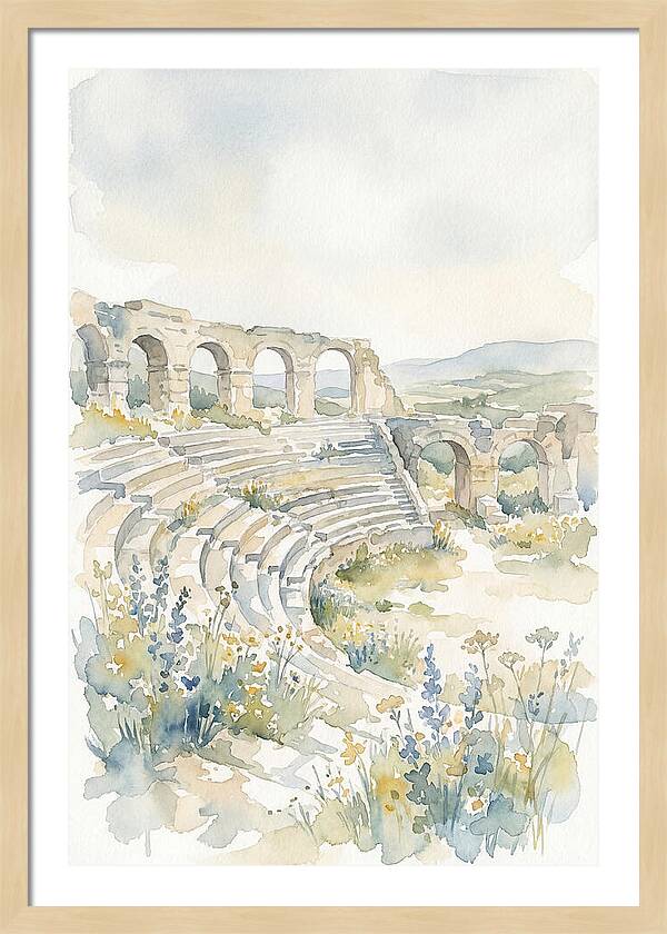 Amphitheater Ruins Embraced By Nature