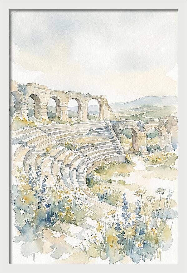 Amphitheater Ruins Embraced By Nature