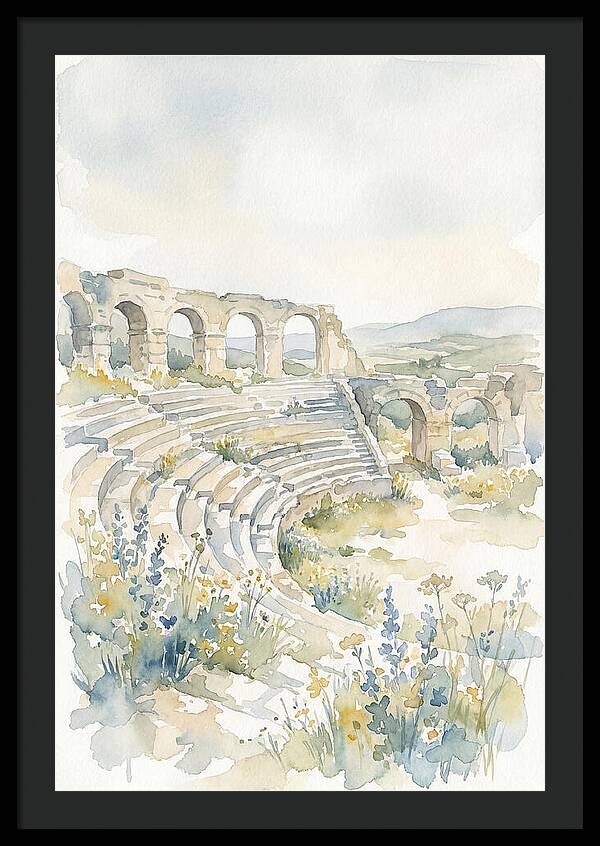 Amphitheater Ruins Embraced By Nature