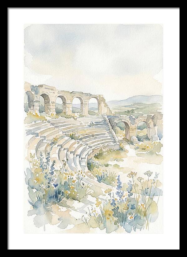 Amphitheater Ruins Embraced By Nature