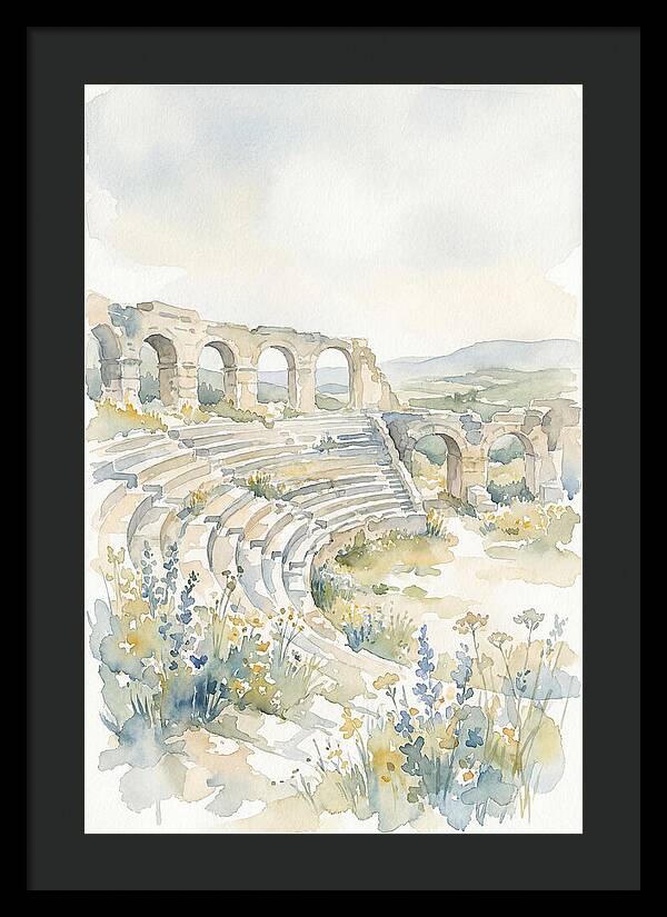 Amphitheater Ruins Embraced By Nature