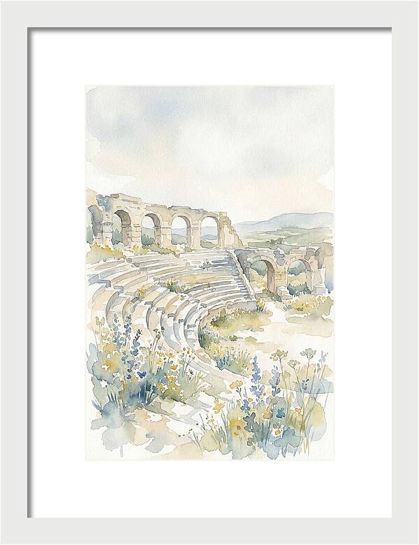 Amphitheater Ruins Embraced By Nature