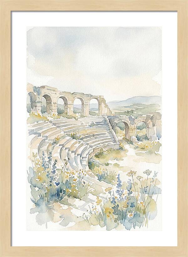 Amphitheater Ruins Embraced By Nature