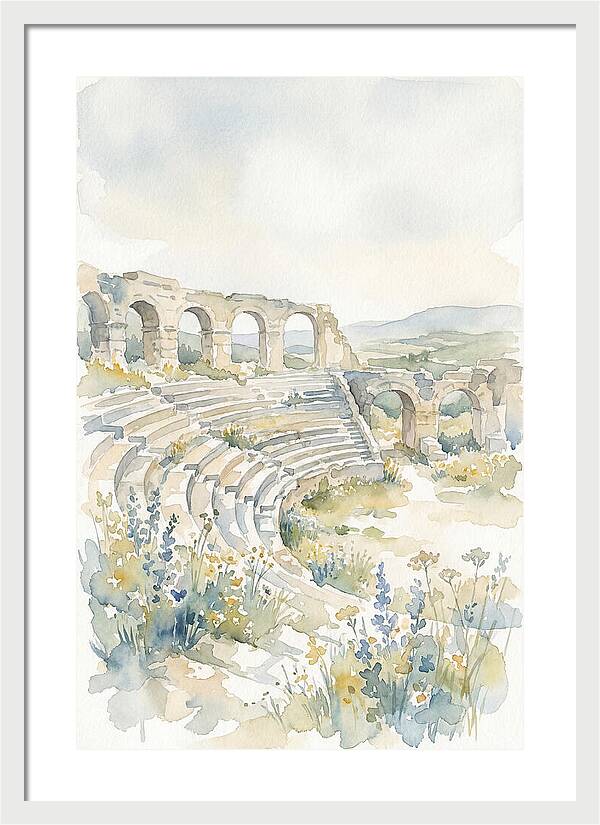 Amphitheater Ruins Embraced By Nature
