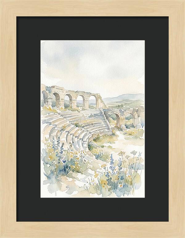 Amphitheater Ruins Embraced By Nature