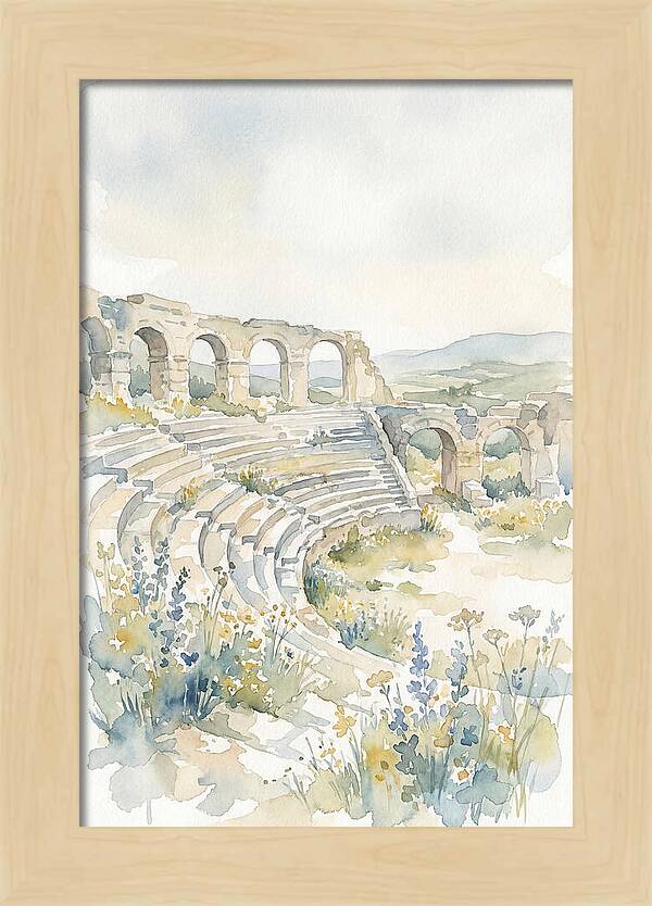 Amphitheater Ruins Embraced By Nature