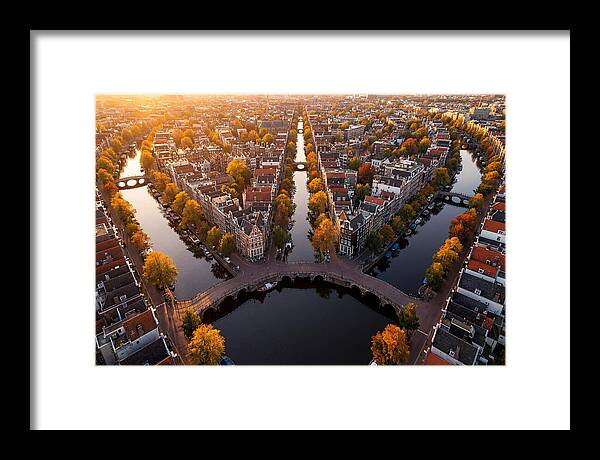 Amsterdam Canal Ring From Above