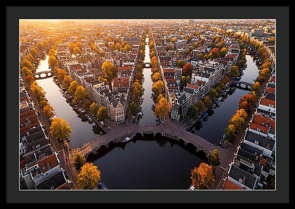 Amsterdam Canal Ring From Above