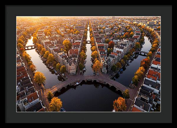 Amsterdam Canal Ring From Above