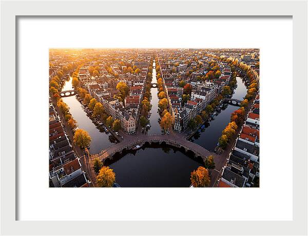 Amsterdam Canal Ring From Above