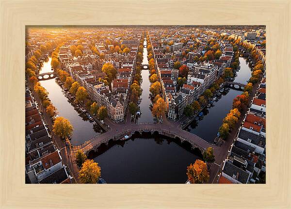 Amsterdam Canal Ring From Above