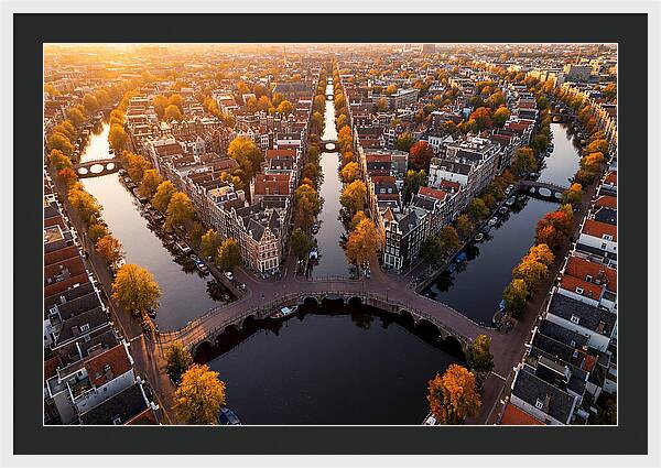 Amsterdam Canal Ring From Above