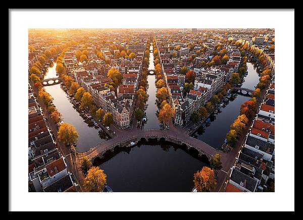 Amsterdam Canal Ring From Above