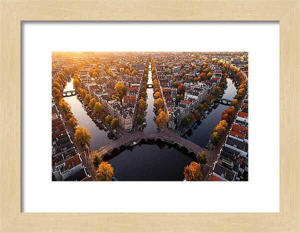 Amsterdam Canal Ring From Above