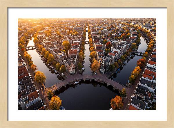 Amsterdam Canal Ring From Above