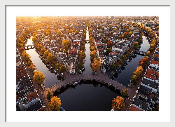 Amsterdam Canal Ring From Above