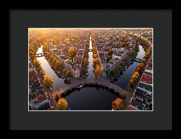 Amsterdam Canal Ring From Above
