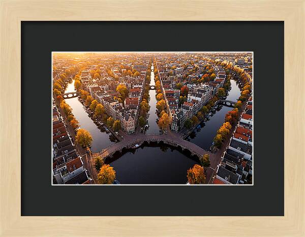 Amsterdam Canal Ring From Above