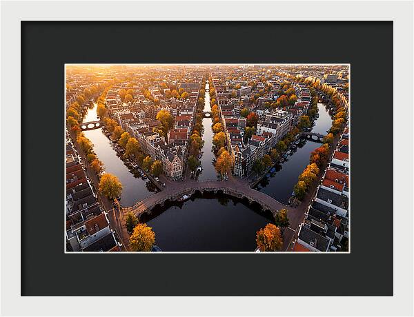 Amsterdam Canal Ring From Above