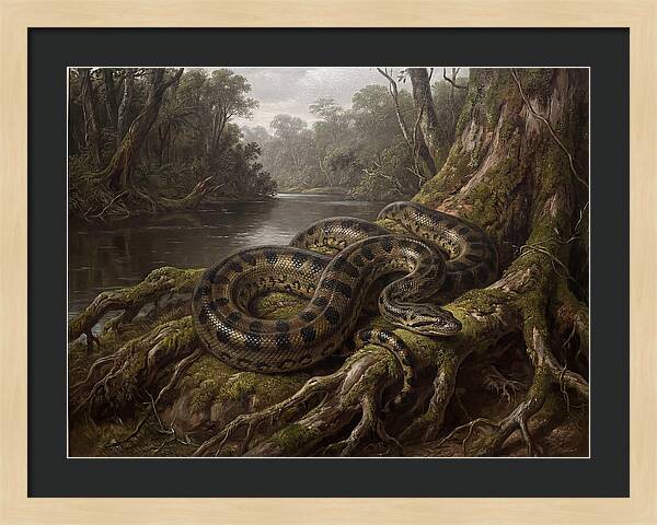 Anaconda In Its Habitat