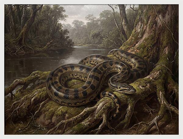 Anaconda In Its Habitat