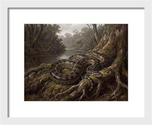 Anaconda In Its Habitat