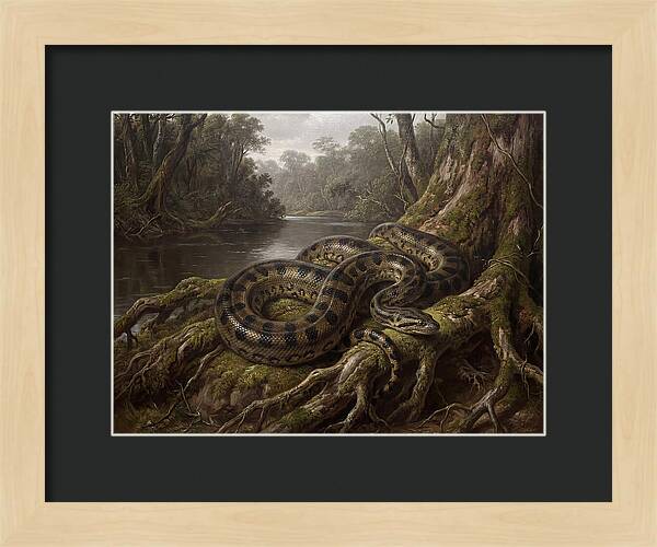 Anaconda In Its Habitat