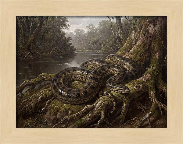 Anaconda In Its Habitat
