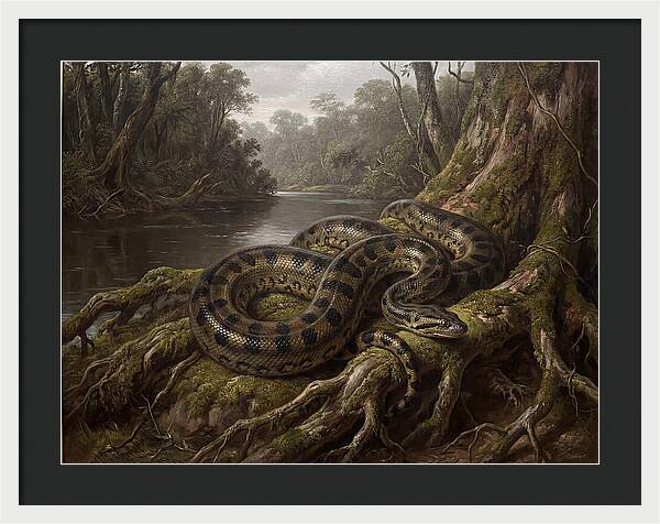 Anaconda In Its Habitat