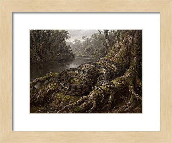 Anaconda In Its Habitat