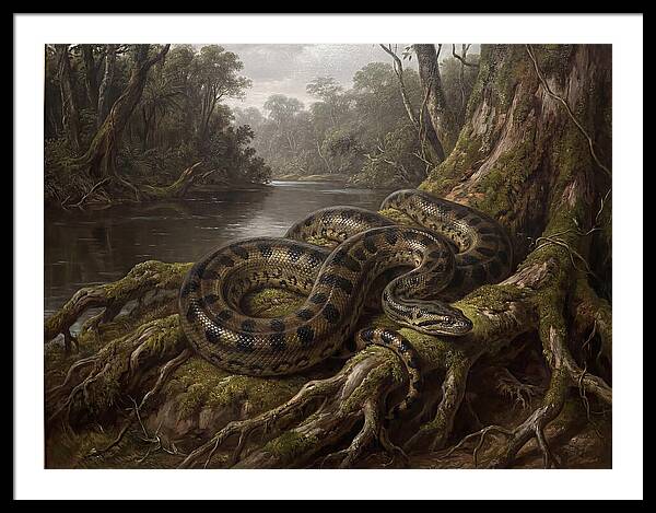 Anaconda In Its Habitat