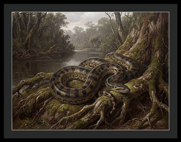 Anaconda In Its Habitat
