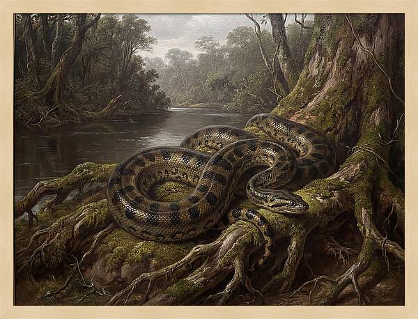 Anaconda In Its Habitat