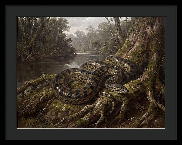 Anaconda In Its Habitat
