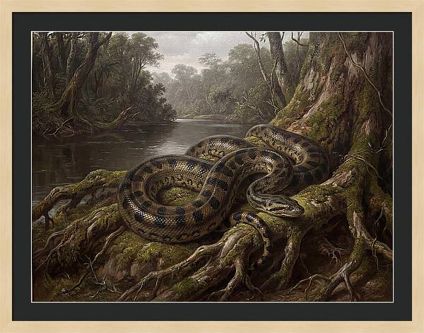 Anaconda In Its Habitat