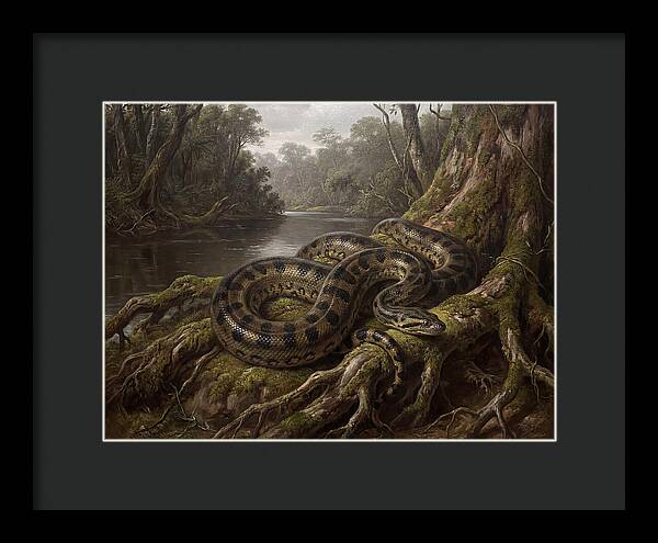 Anaconda In Its Habitat