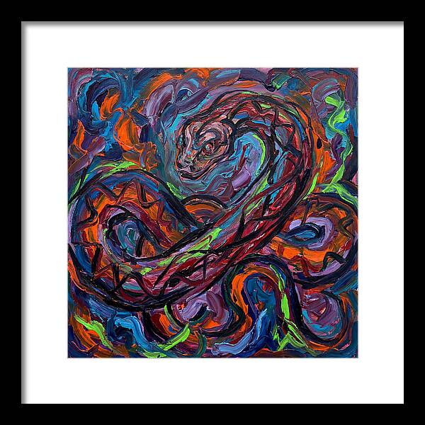 Anaconda In Vibrant Swirls