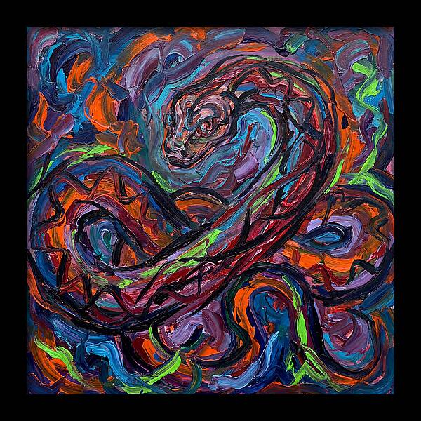 Anaconda In Vibrant Swirls