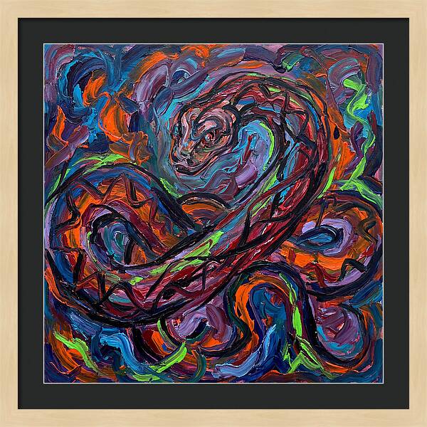 Anaconda In Vibrant Swirls