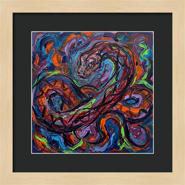 Anaconda In Vibrant Swirls