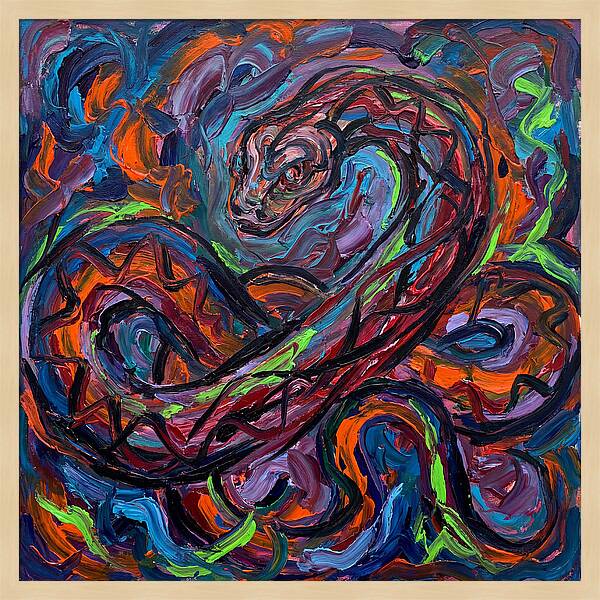 Anaconda In Vibrant Swirls